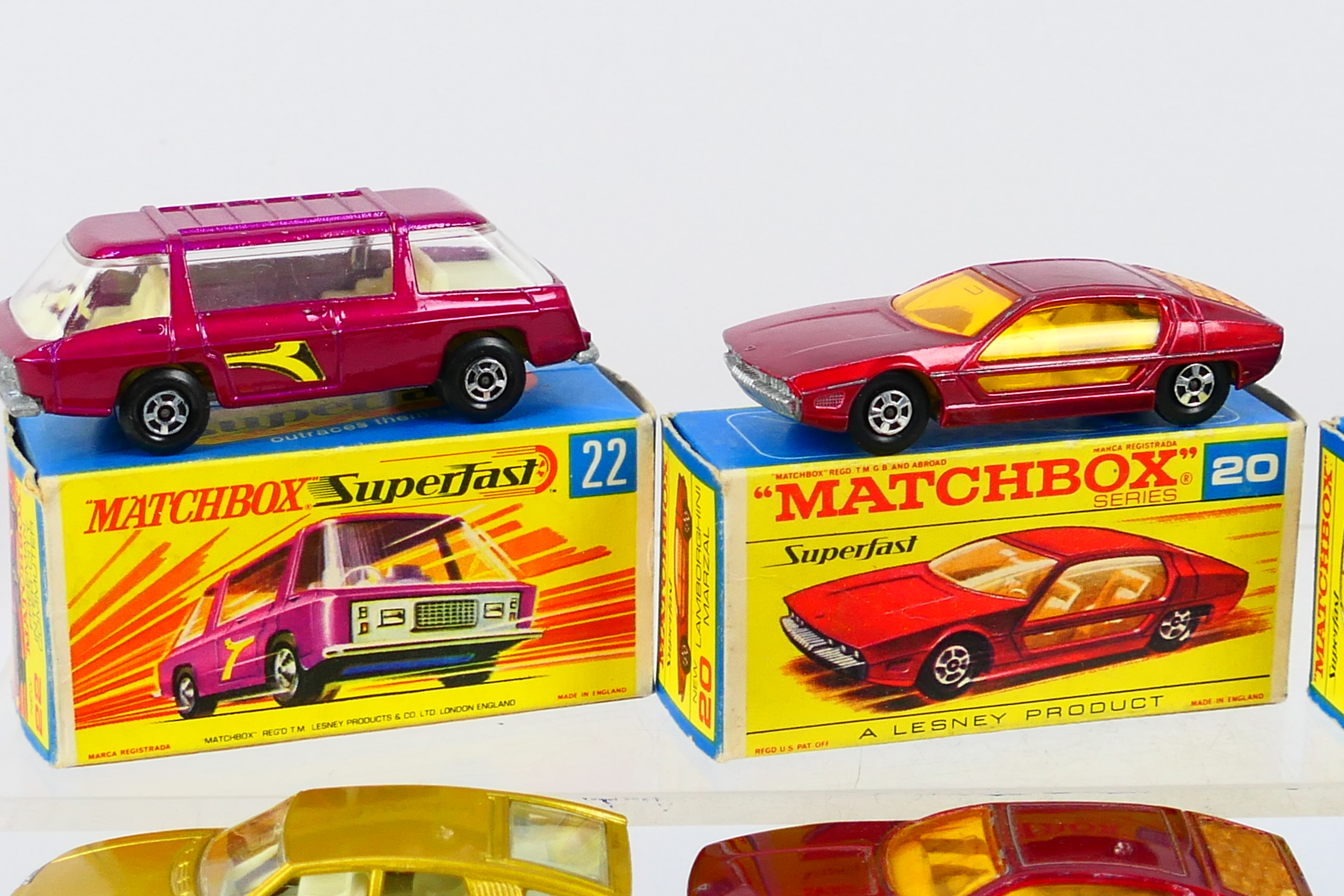 Matchbox - Superfast - 6 x boxed models, Lamborghini Marzal # 20 x 2, - Image 2 of 6