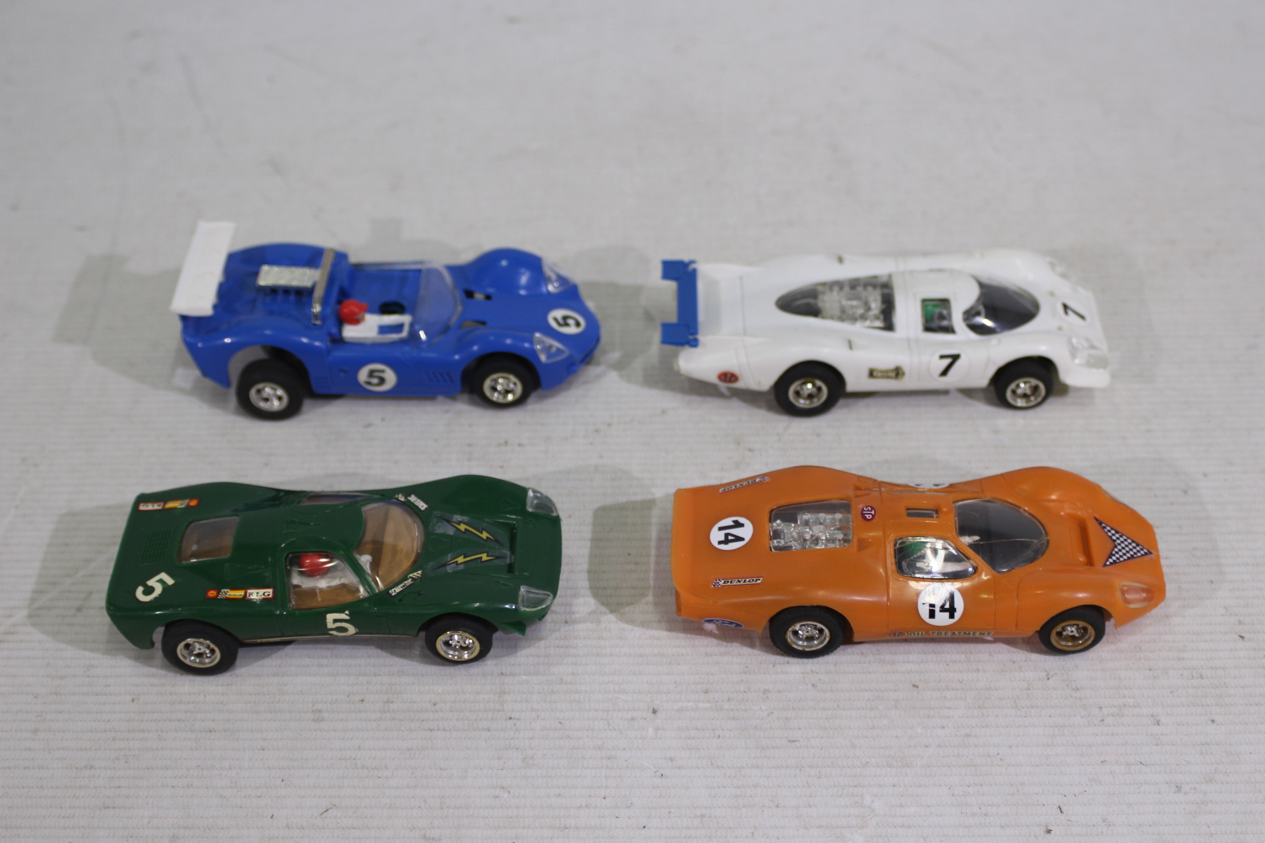 Scalextric - 4 x unboxed vintage slot cars, Porsche 917 # C.22, Mirage Ford # C. - Image 3 of 5
