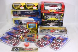 Burago - Dinky - Cararama - Dremel - A collectiong of diecast vehicles in variing sizes including 3