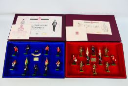 W Britain - Diecast - A pair of limited edition diecast figurine sets including #5189 10 piece 22nd