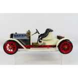 Mamod - Tinplate - An unboxed vintage Mamod steam powered Roadster car (40cm) in good to very good
