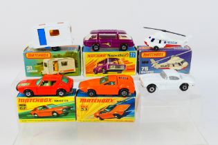 Matchbox - Superfast - 6 x models, Freeman Inter-City Commuter # 22, Caravan # 31, Tanzara # 53,