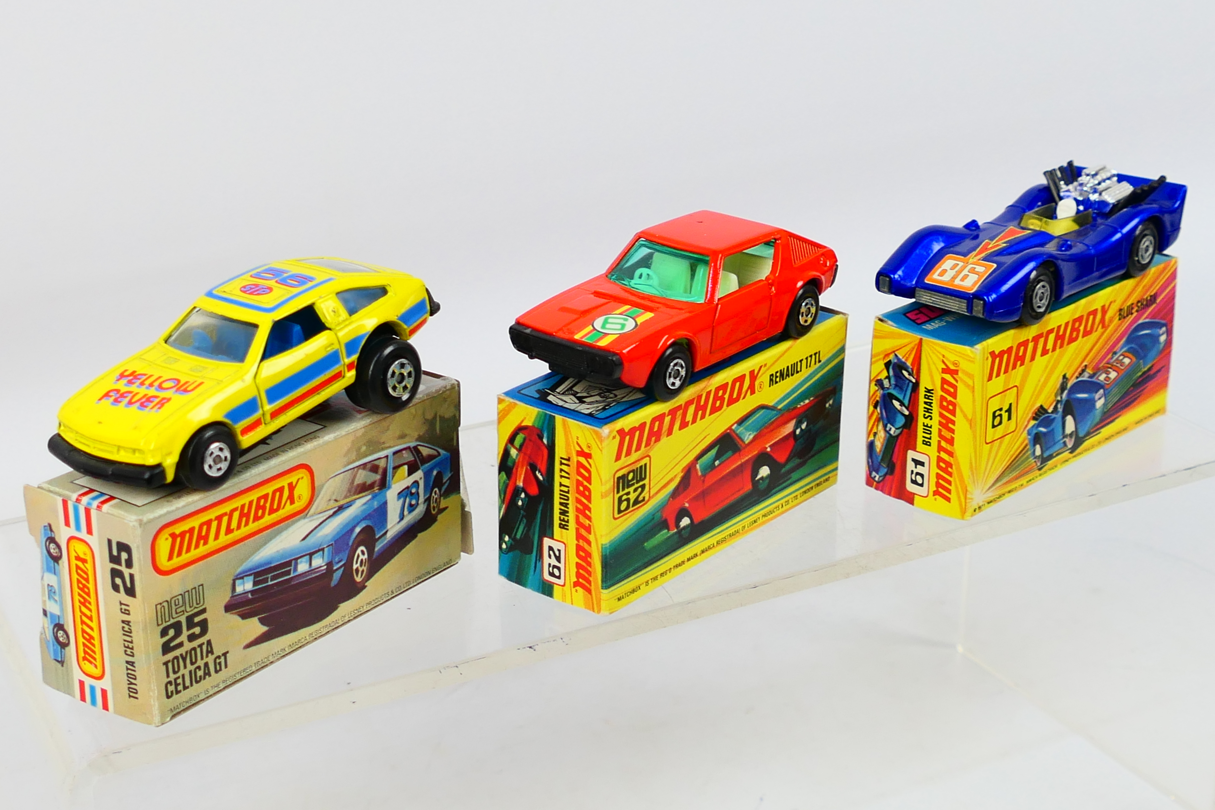 Matchbox - Superfast - 3 x boxed models, Toyota Celica GT # 25, - Image 2 of 7