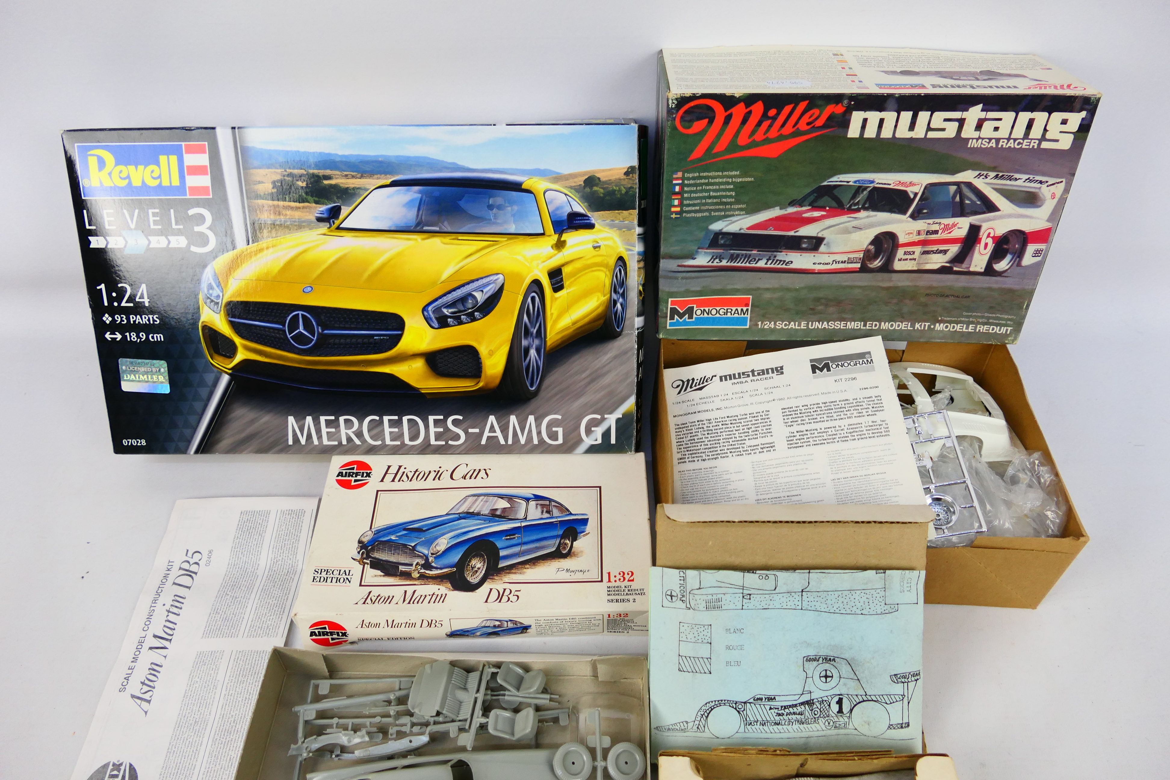 Airfix - Monogram - Revell - Mini Racing - 4 x boxed models kits, - Image 3 of 3