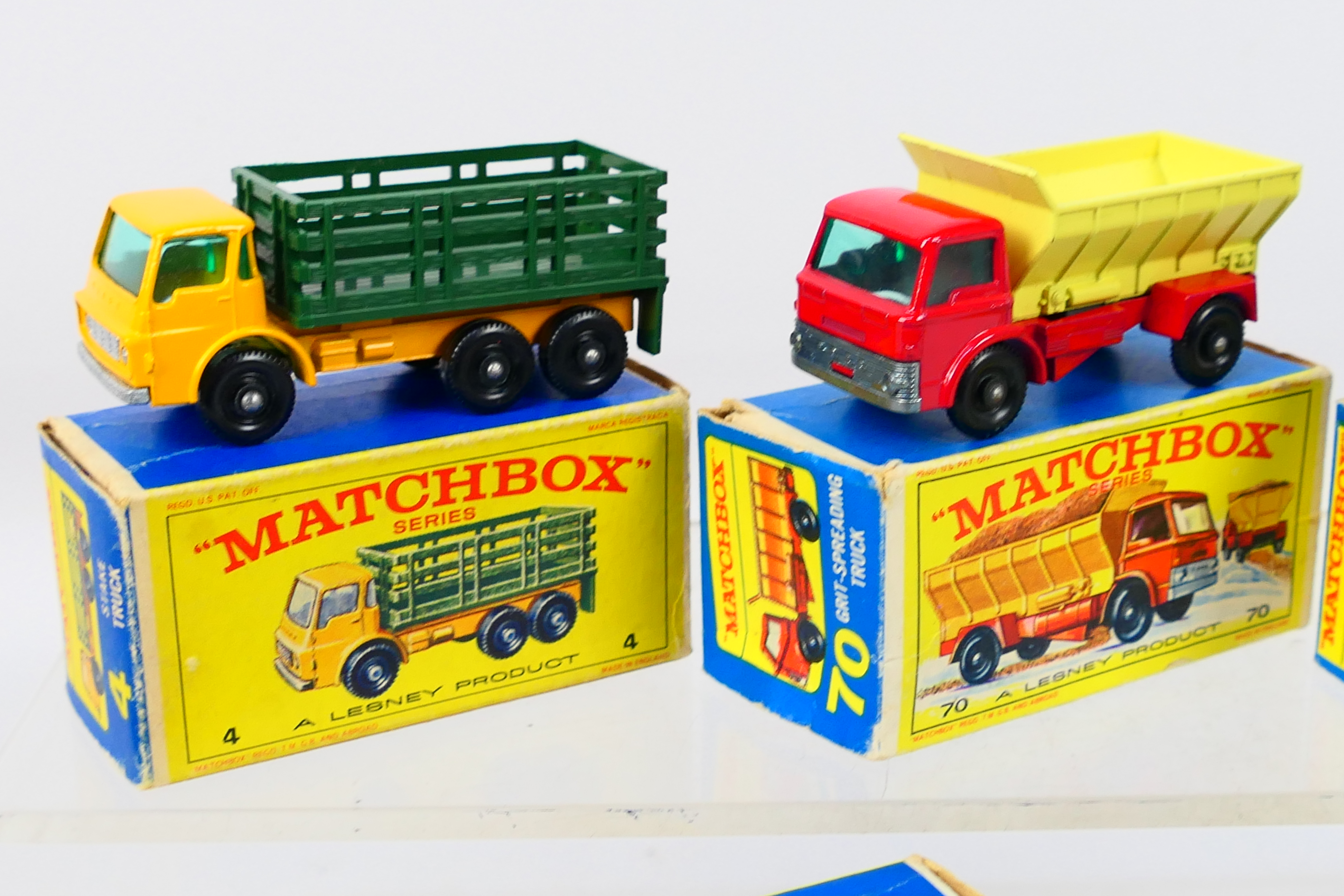 Matchbox - 4 x boxed models, Dodge Stake Truck # 4, GMC Refrigerator Truck # 44, - Image 3 of 6