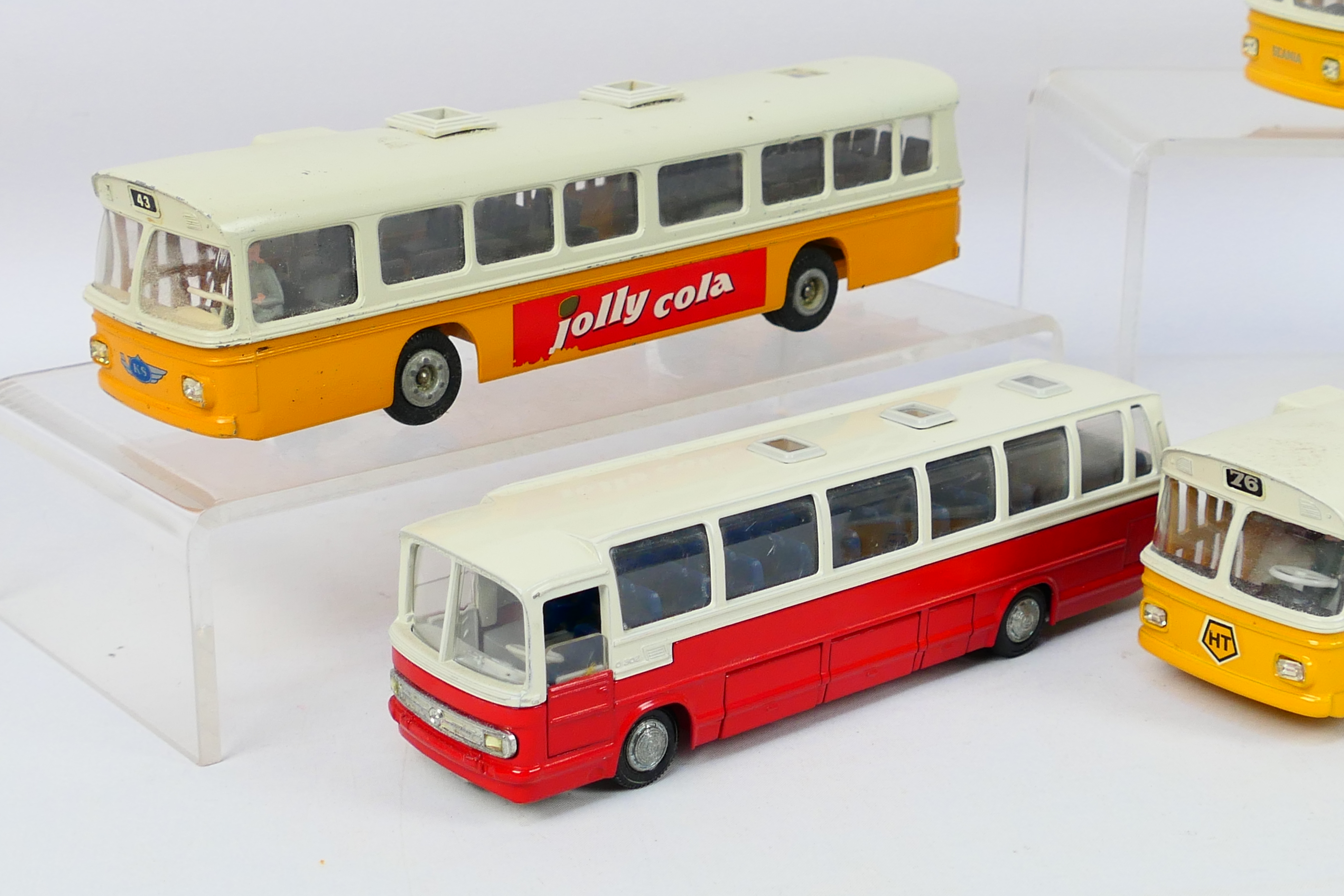 Tekno - Five unboxed diecast 1:50 scale model buses from Tekno. - Image 3 of 3