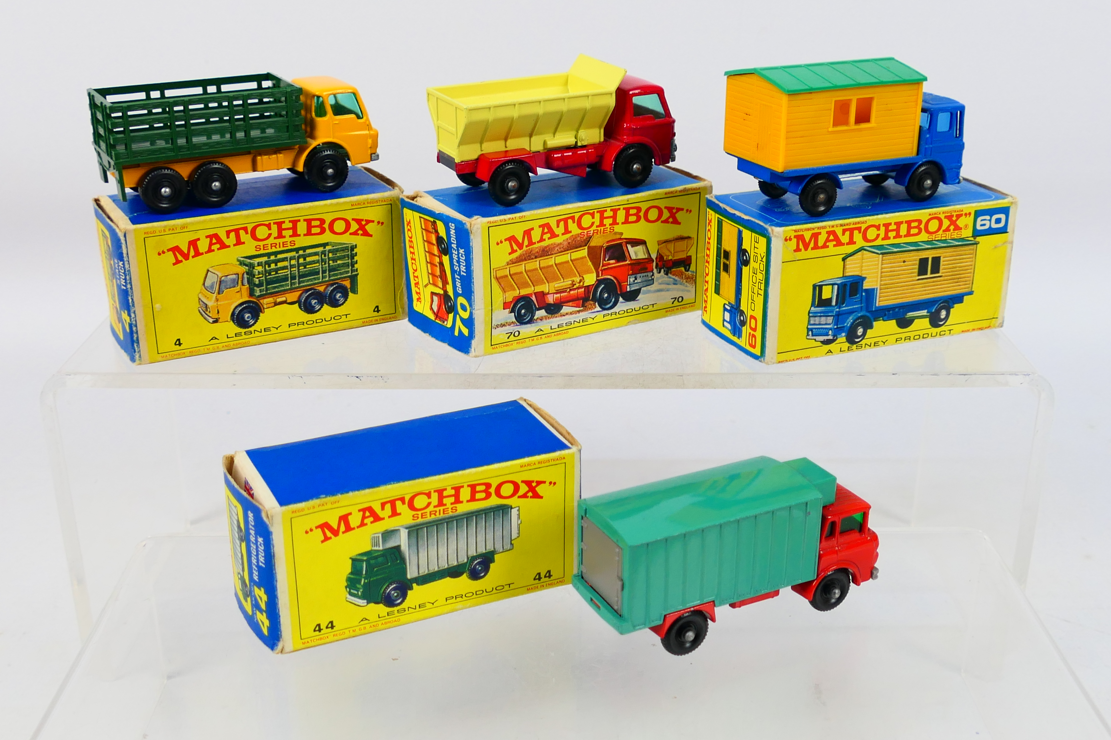 Matchbox - 4 x boxed models, Dodge Stake Truck # 4, GMC Refrigerator Truck # 44, - Image 5 of 6