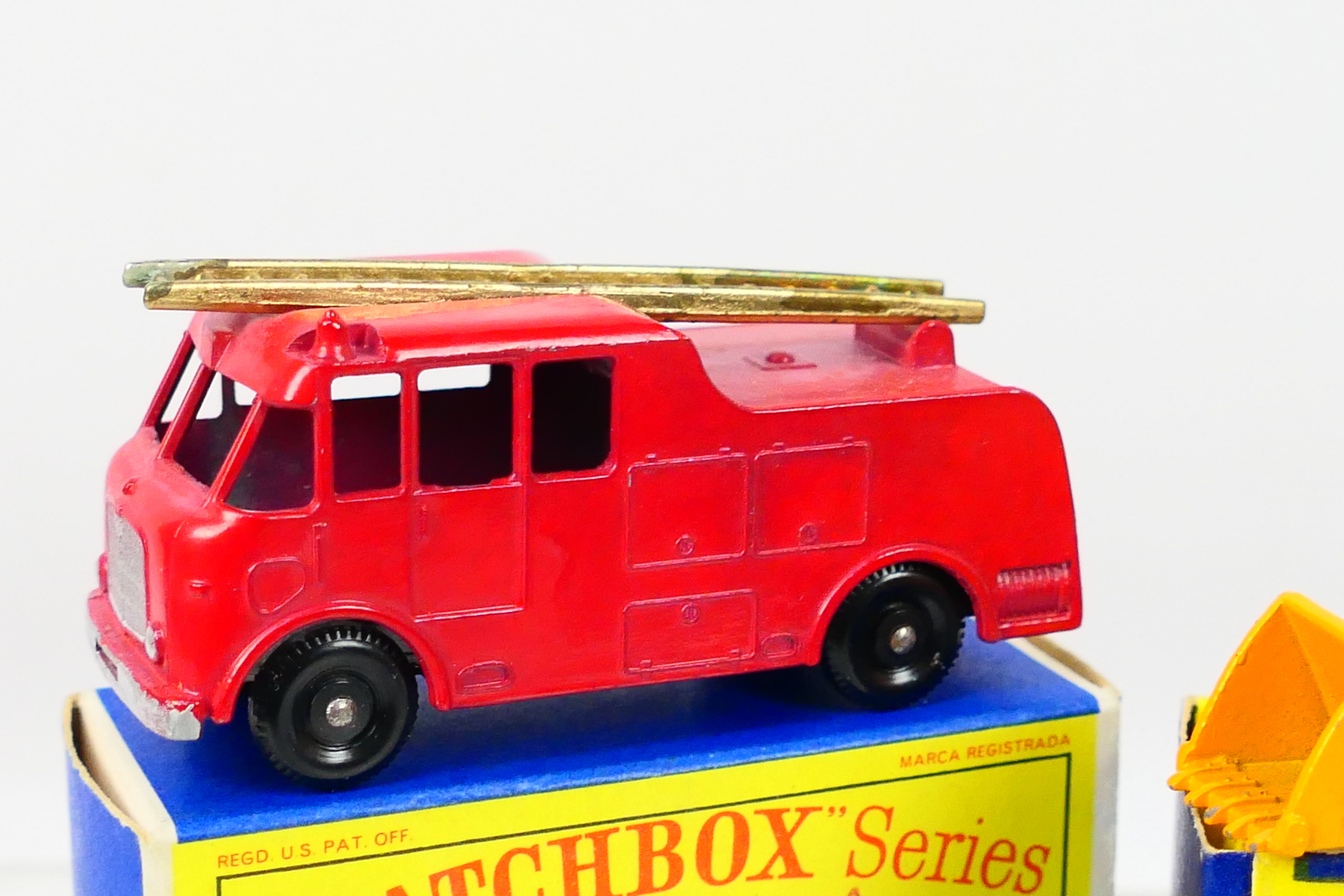 Matchbox - 3 x boxed models, Merryweather Marquis Fire Engine # 9, Weatherill Hydraulic Loader # 24, - Image 3 of 6