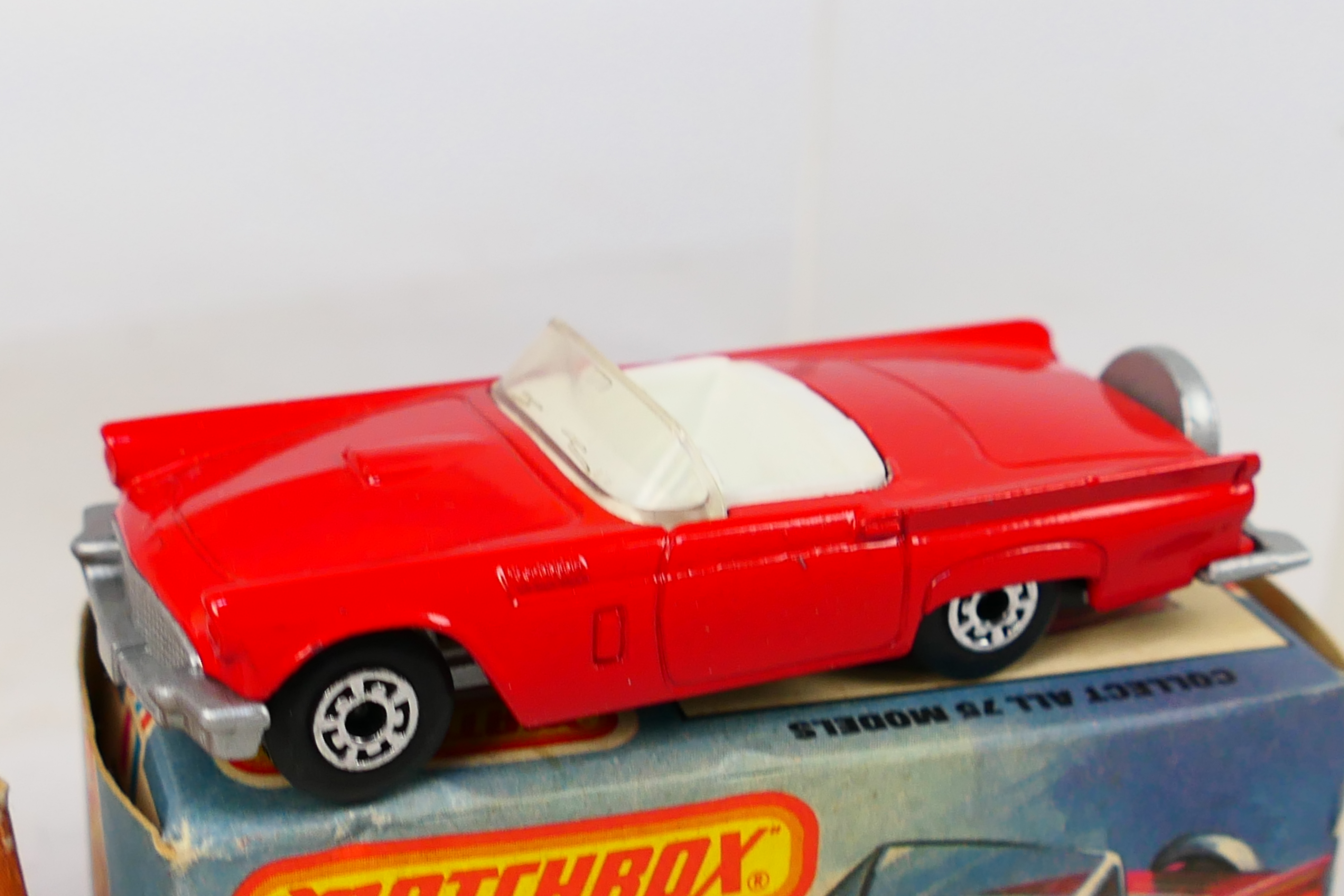 Matchbox - 3 x boxed models, Ford Thunderbird in red # 42, - Image 5 of 6