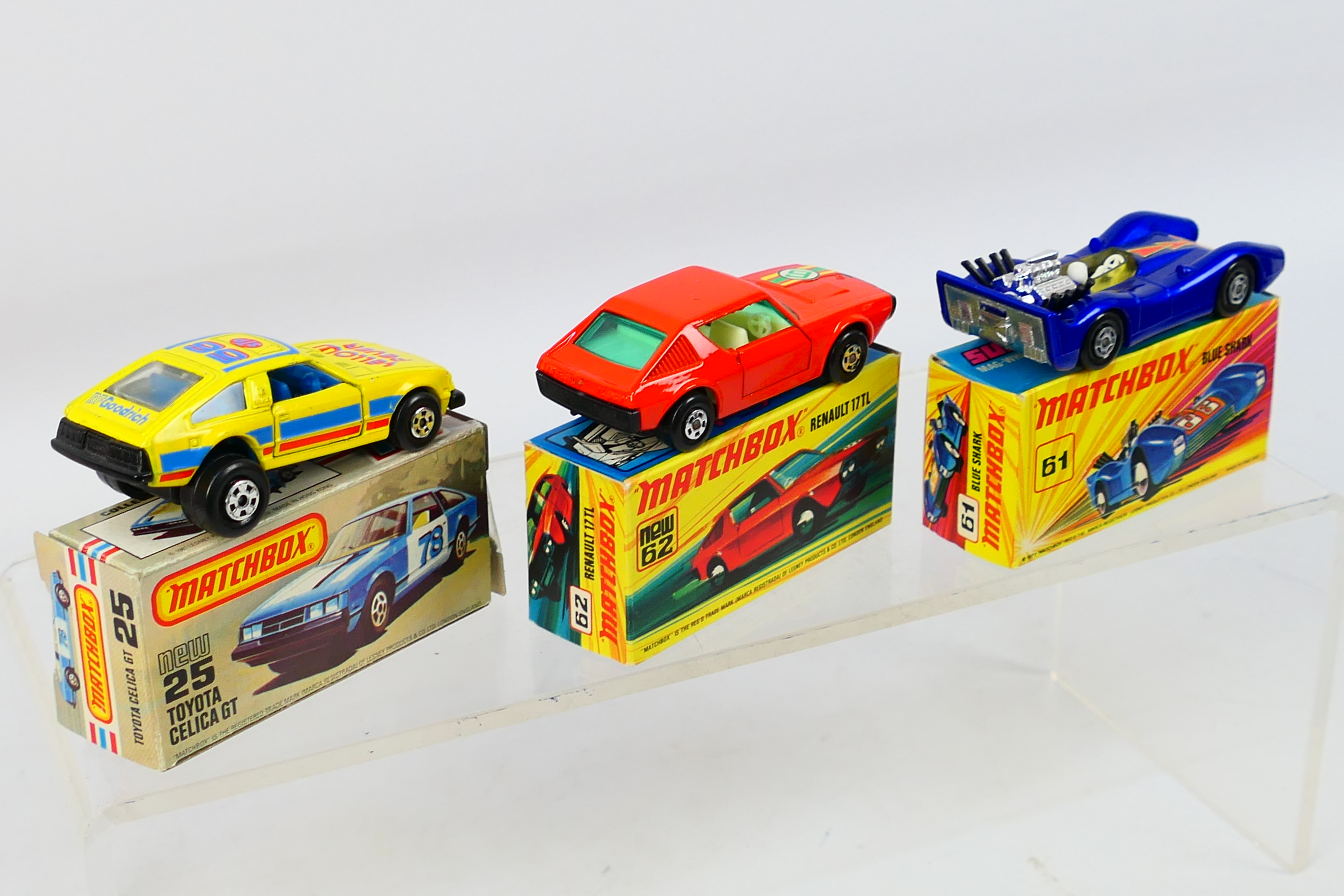 Matchbox - Superfast - 3 x boxed models, Toyota Celica GT # 25, - Image 6 of 7