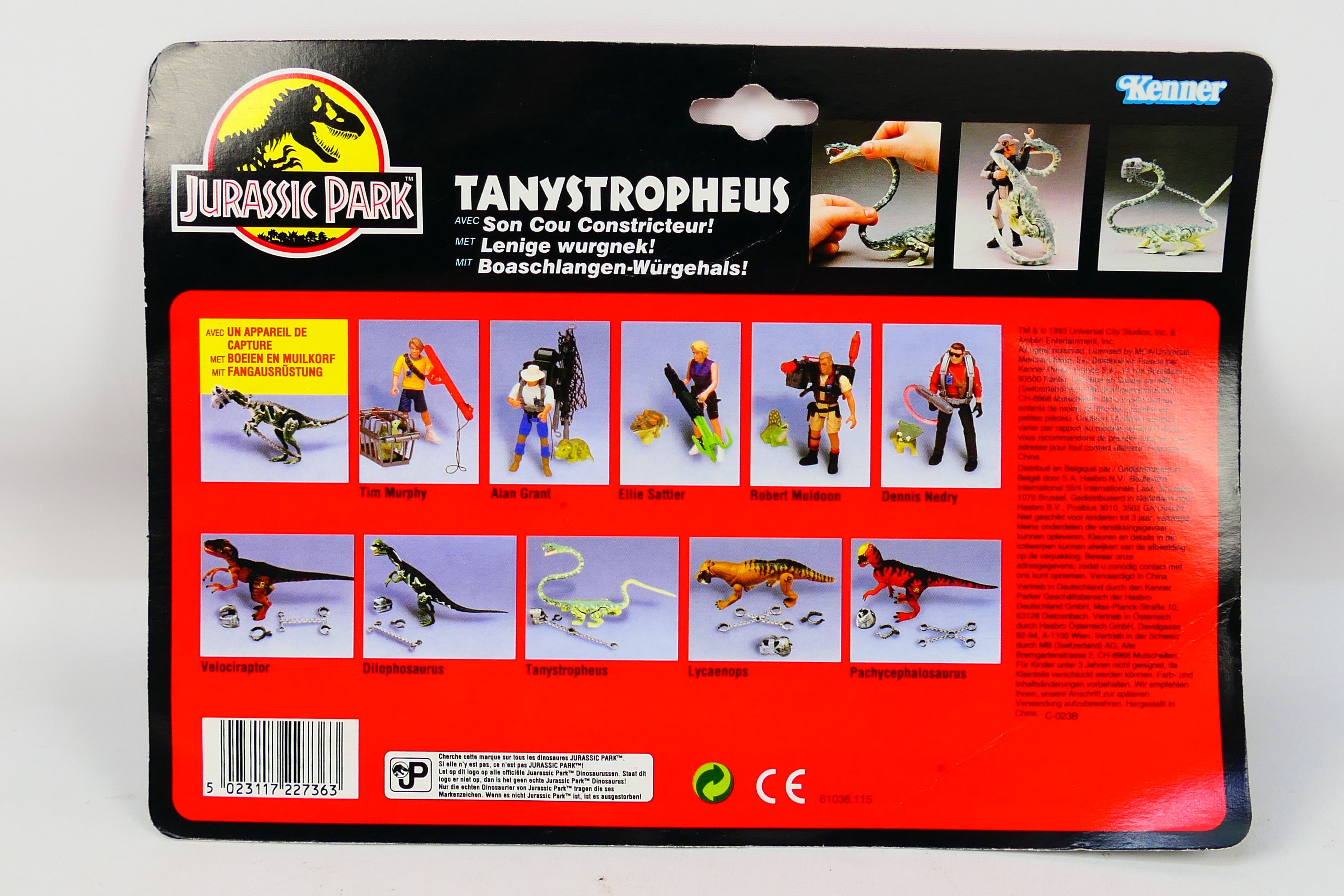 Kenner - Jurassic Park - A 1993 Blister packed figure of Tanytropheus from Jurassic Park. - Image 6 of 6