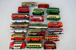 EFE - Corgi Original Omnibus - An unboxed group of 21 diecast 1:76 buses / coaches.