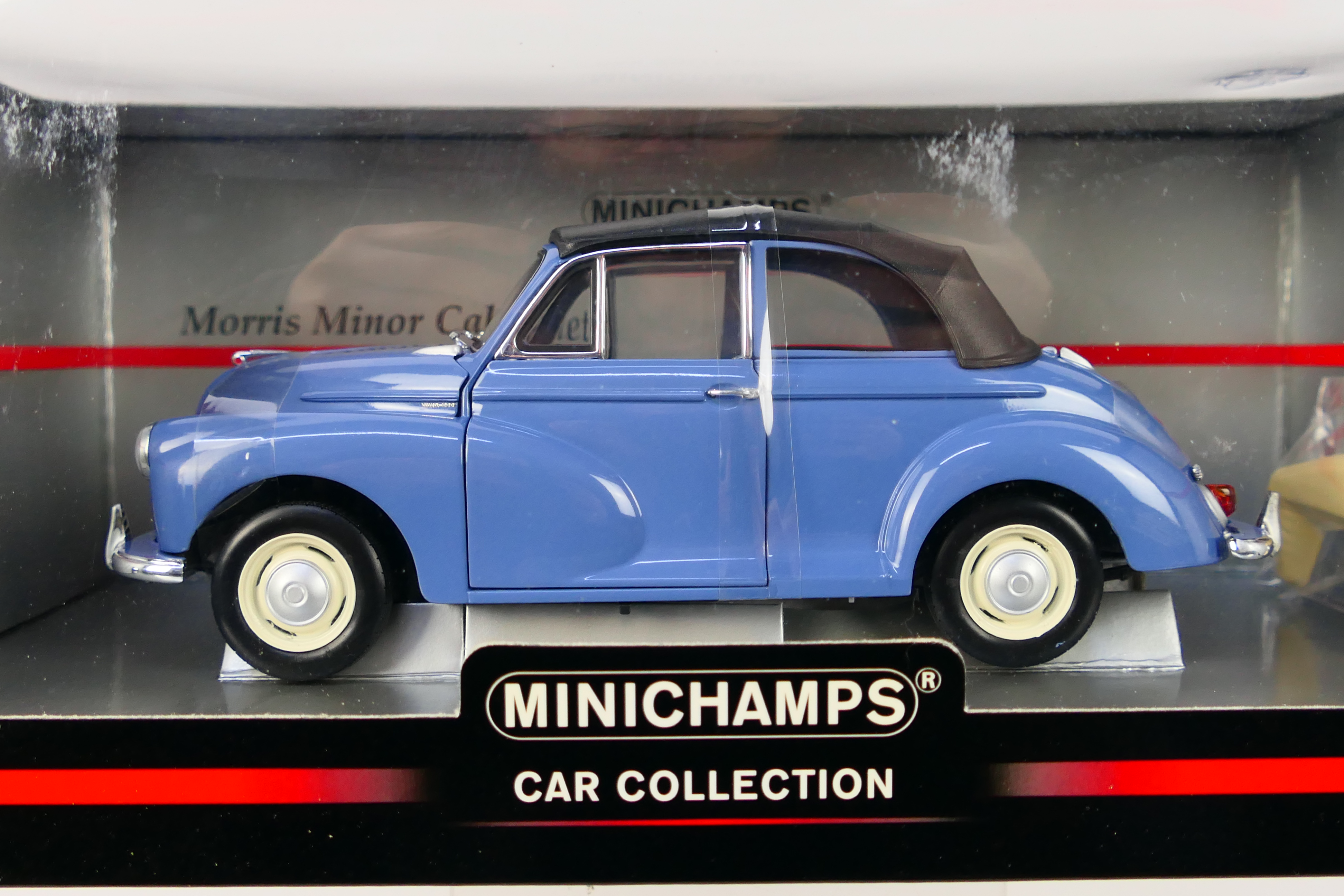 Minichamps - A boxed Minichamps #150137030 1:18 scale Morris minor Cabriolet. - Image 2 of 3