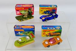 Matchbox - Superfast - 4 x boxed models, Rescue Hovercraft # 2, Gruesome Twosome # 4,