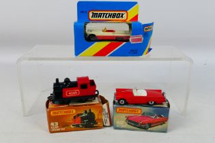 Matchbox - 3 x boxed models, Ford Thunderbird in red # 42,