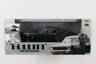 Ertl - A boxed 1:18 scale Ertl 'American Muscle' #36685 'Bullitt 1968 Ford Mustang'.