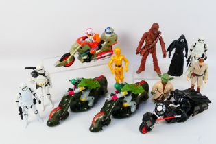 Hasbro - Star Wars - An assortment of unboxed Star Wars figures that includes four biked figures of