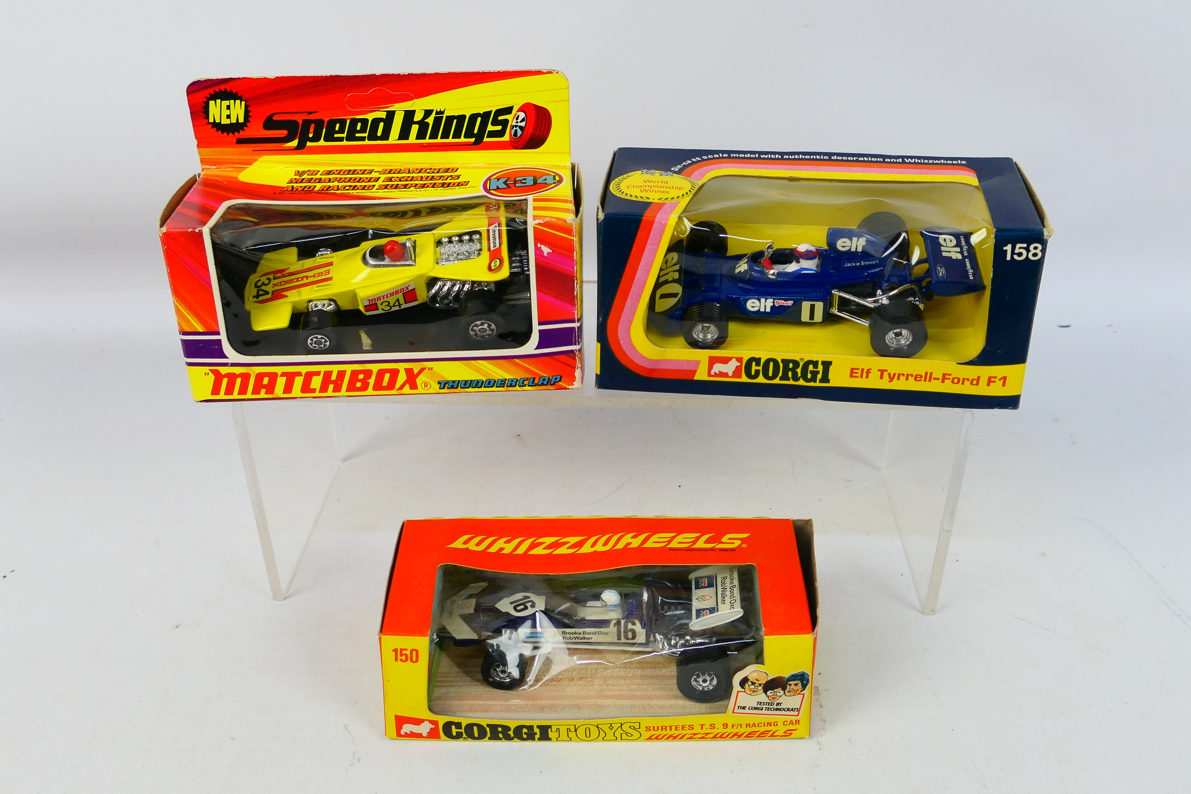 Corgi - Matchbox Speed Kings - 3 x boxed models, Surtees T.S.