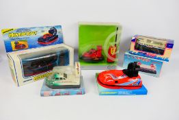 GT - Soma - 6 x boxed toy hovercraft models including a 1990 dated Soma remote control hovercraft,