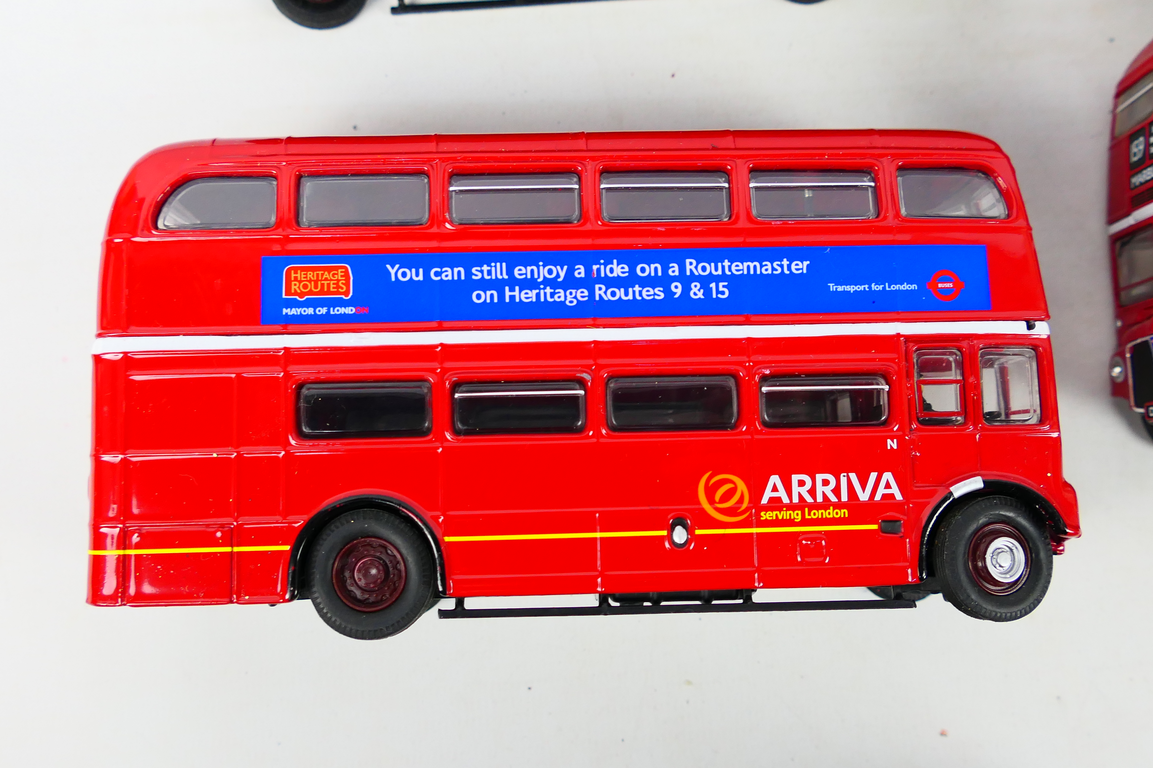 Corgi - A fleet of 11 unboxed Corgi CC25907 AEC Routemaster 1:50 scale double deck buses. - Image 3 of 4