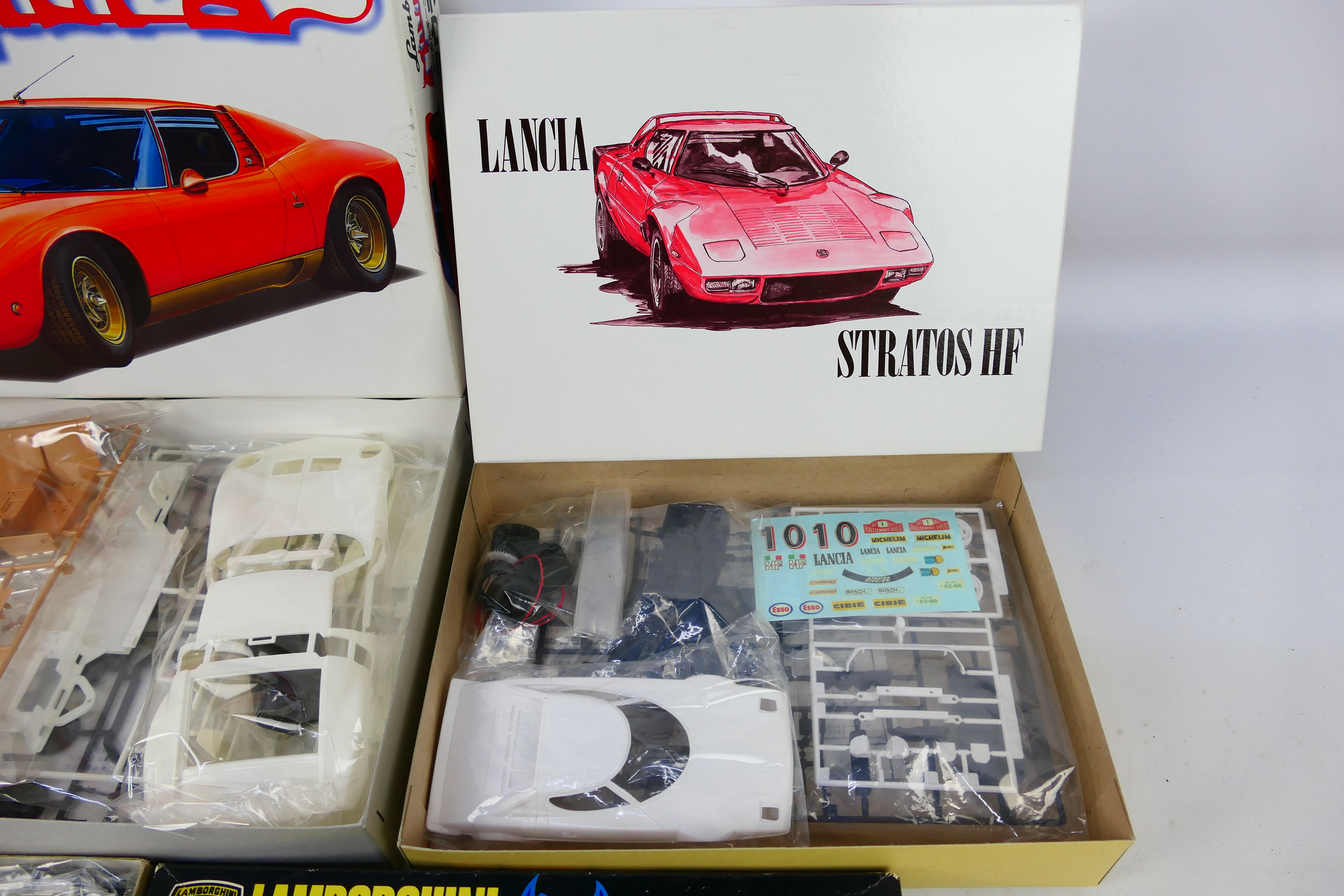 Crown - Fujimi - Nitto Kaguku - Three boxed plastic motor car model kits. - Image 3 of 4