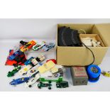 Scalextric - An unboxed group of Scalextric slot cars,