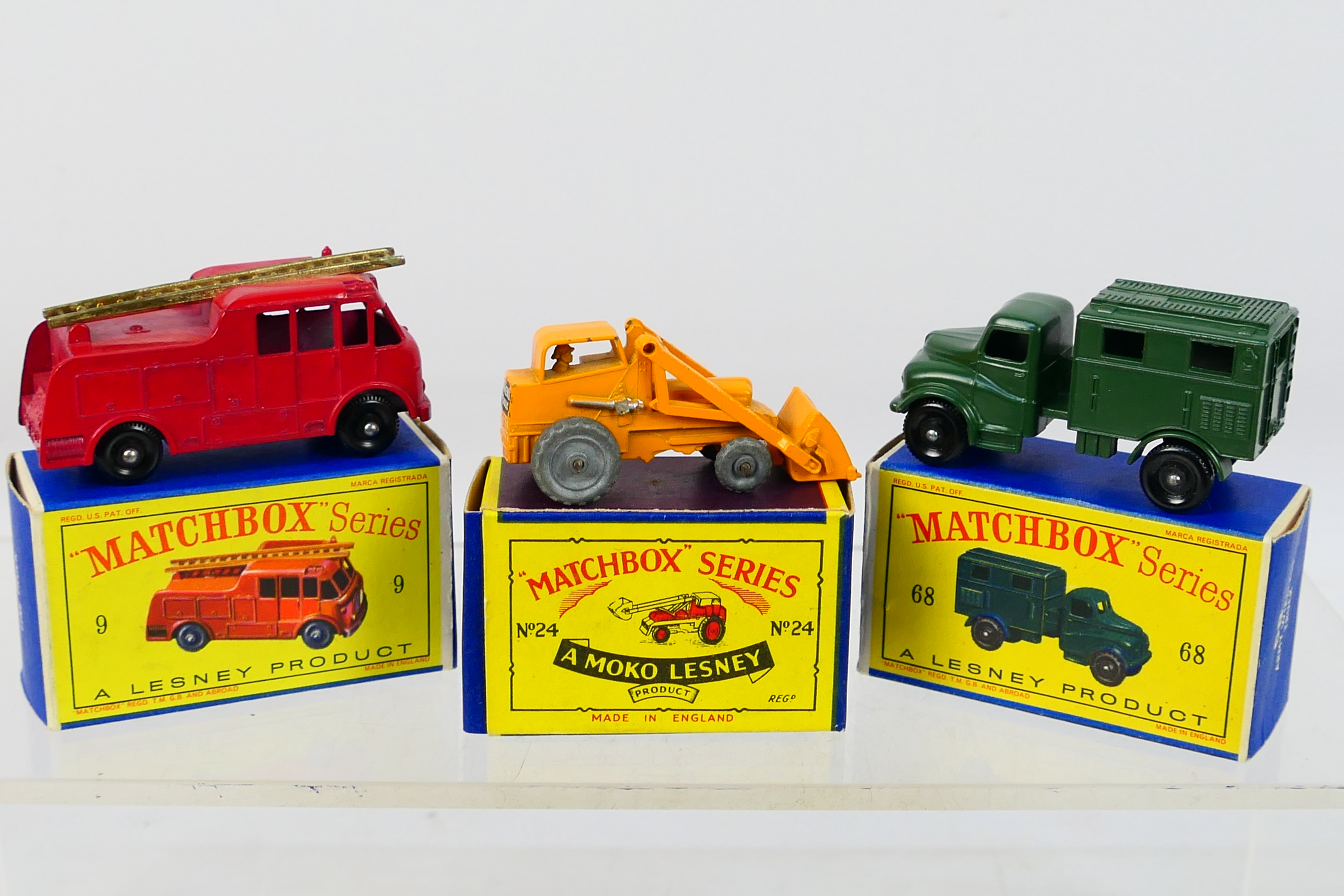 Matchbox - 3 x boxed models, Merryweather Marquis Fire Engine # 9, Weatherill Hydraulic Loader # 24, - Image 5 of 6