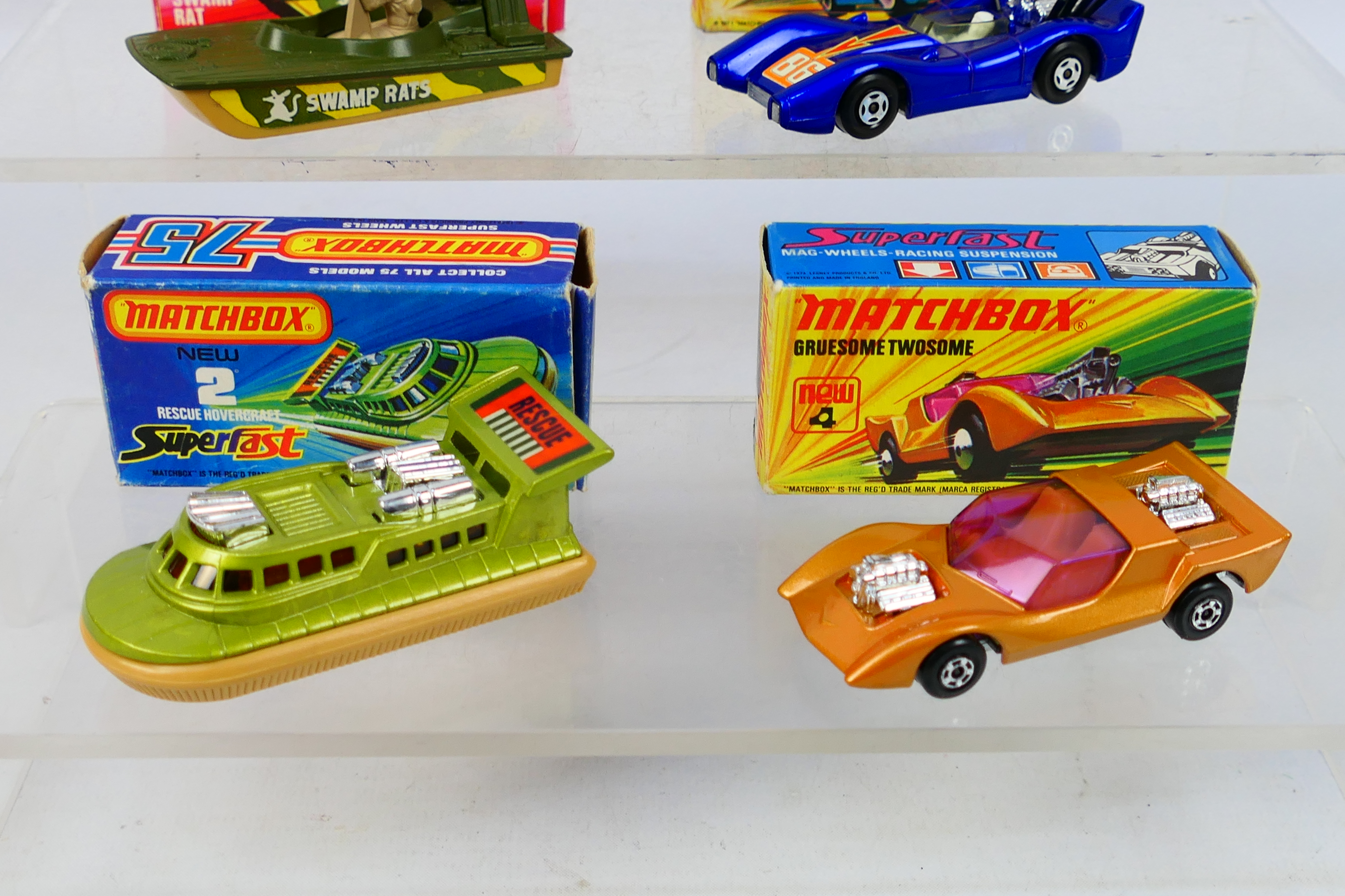 Matchbox - Superfast - 4 x boxed models, Rescue Hovercraft # 2, Gruesome Twosome # 4, - Image 3 of 6