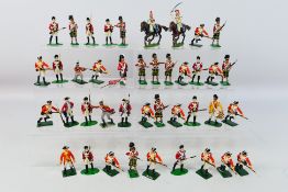 Britains - Unbranded - An small assortment of unboxed hand painted plastic soldiers themed as the