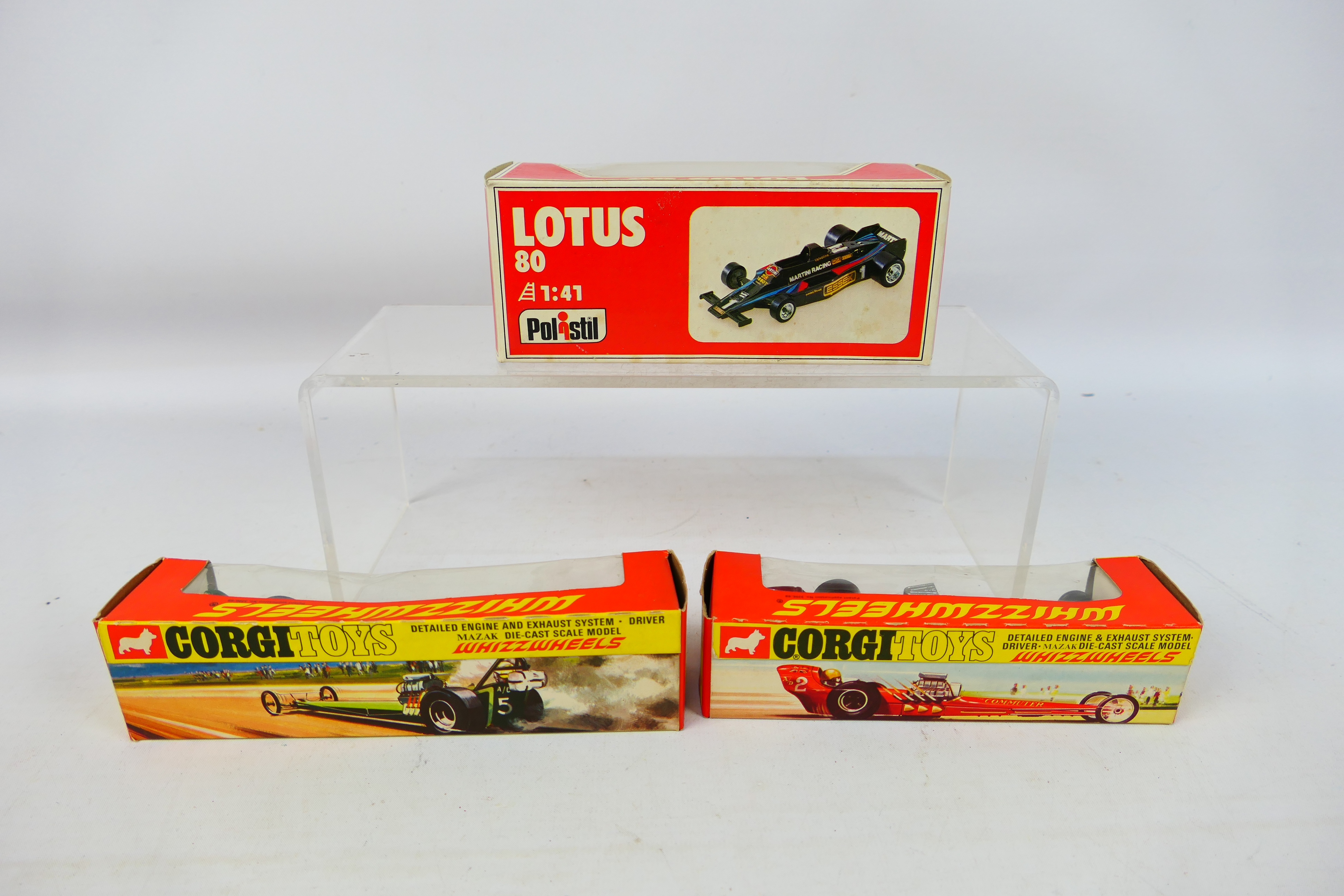 Corgi - Polistil - 3 x boxed models, Commuter Dragster # 161, - Image 5 of 5