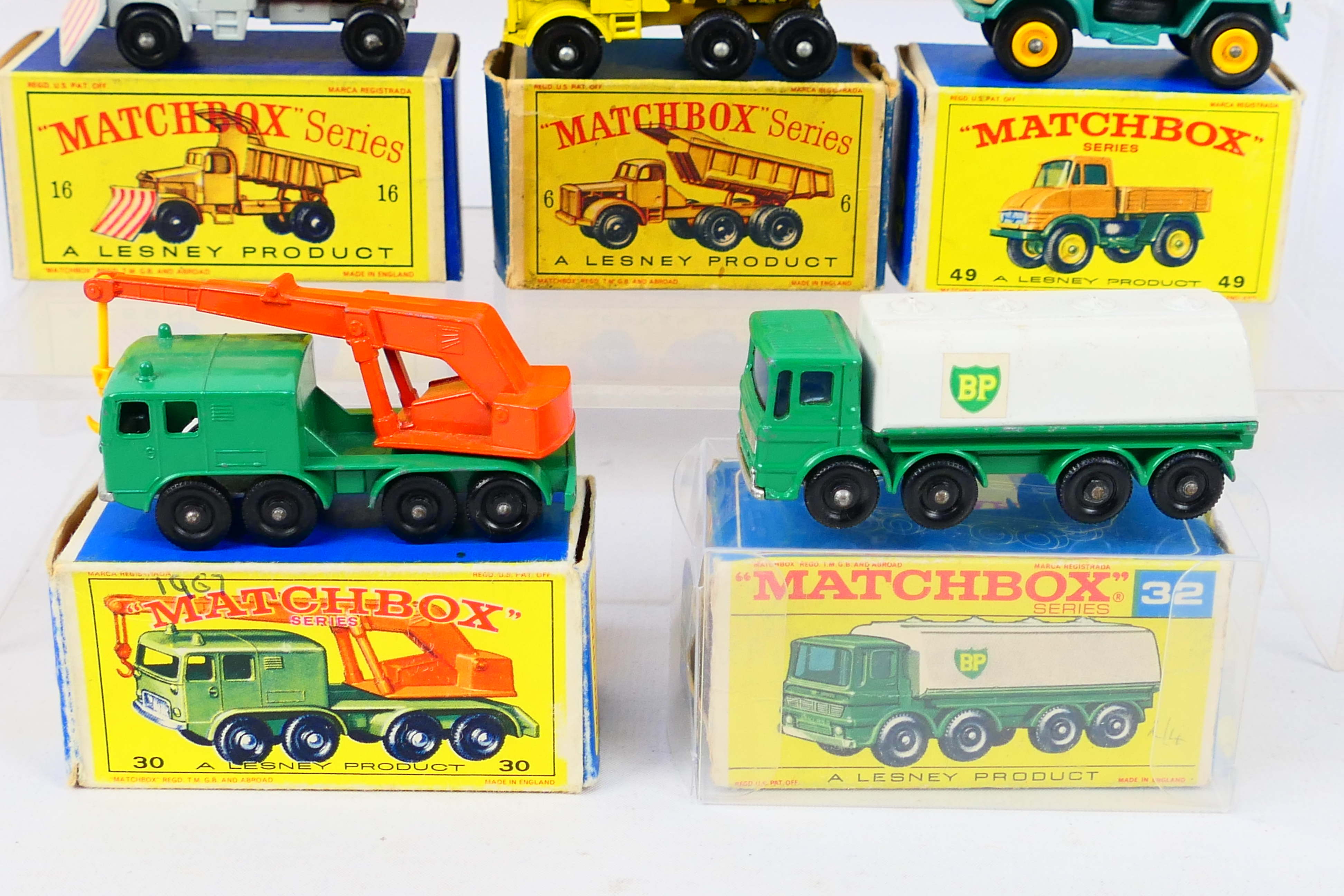 Matchbox - 8 x boxed models, BP Tanker # M-1, Euclid Quarry Truck # 6, - Image 2 of 6