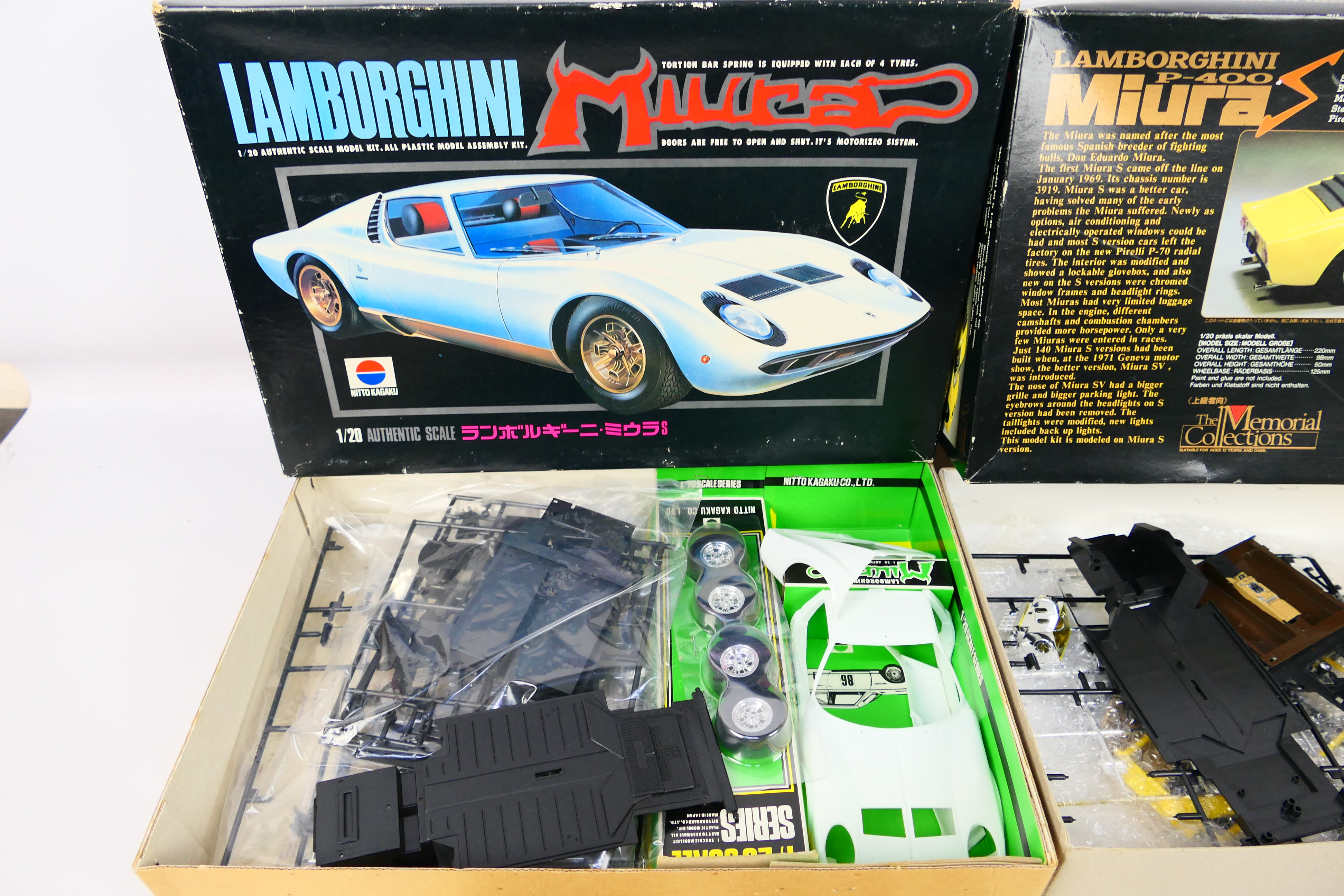 Nitto Kagaku - The Memorial Collections - Two boxed vintage Lamborghini Miura plastic model kits - Image 2 of 5