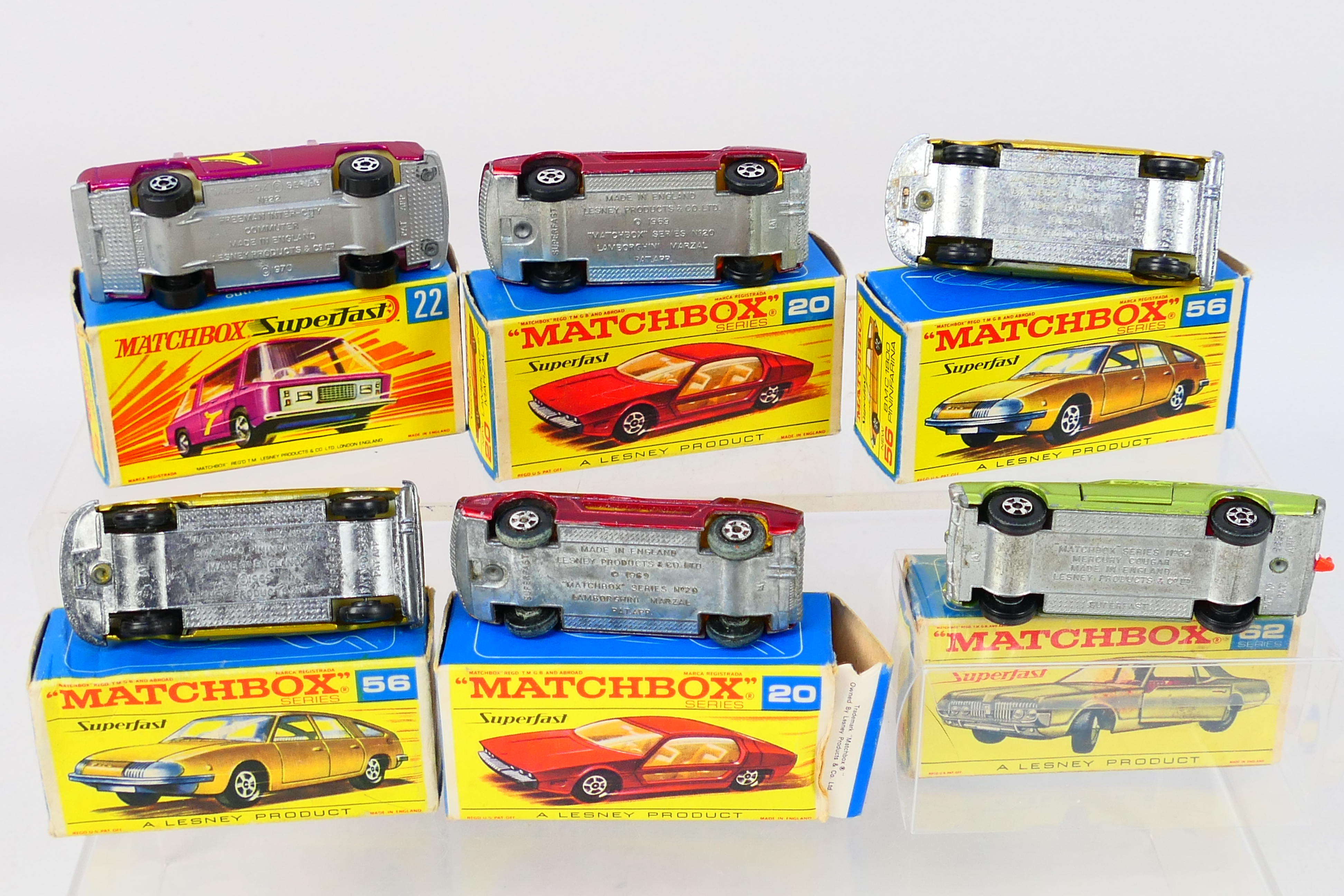 Matchbox - Superfast - 6 x boxed models, Lamborghini Marzal # 20 x 2, - Image 6 of 6