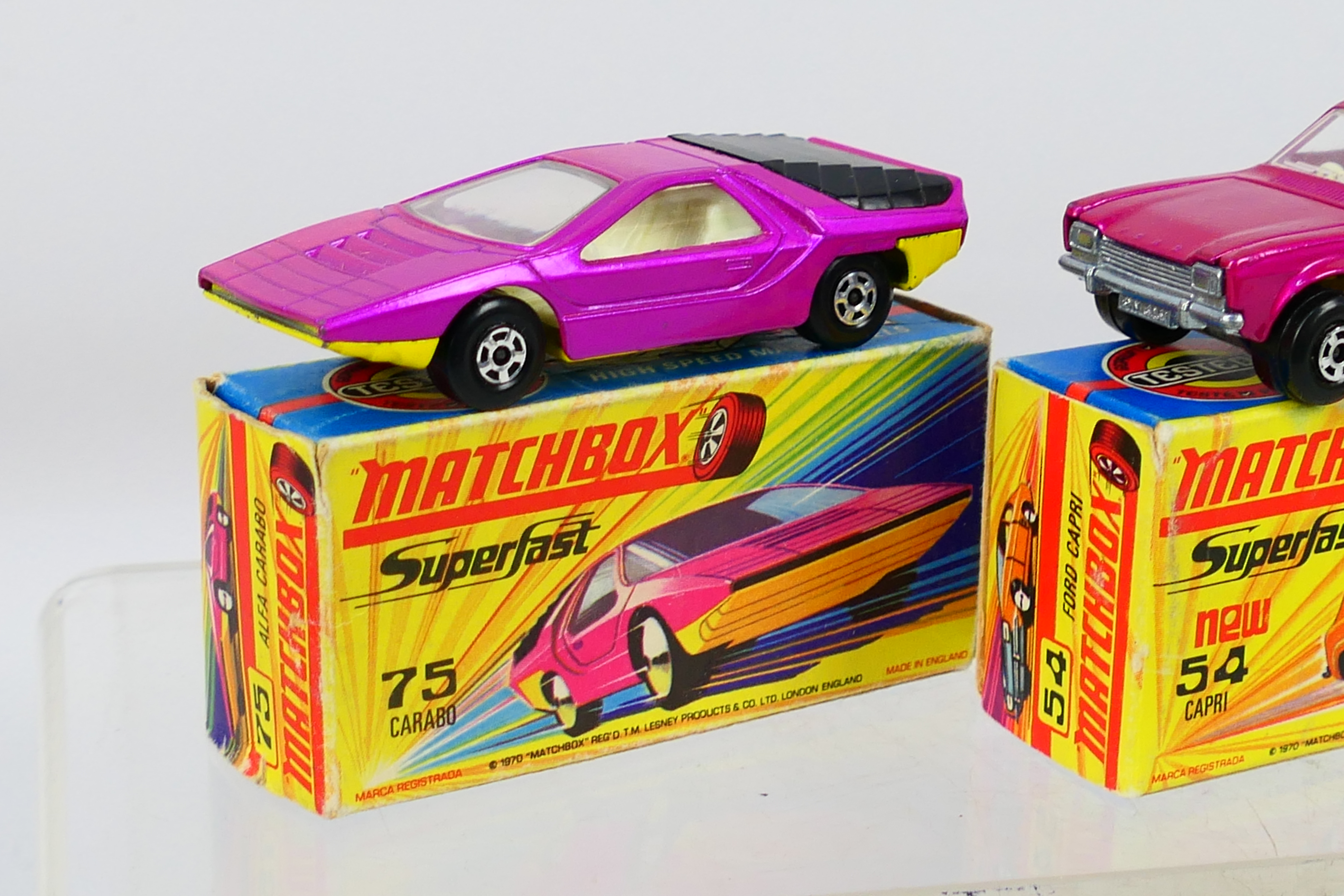 Matchbox - Superfast - 3 x boxed models, Ford Capri # 54, - Image 2 of 6