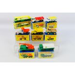 Matchbox - 8 x boxed models, BP Tanker # M-1, Euclid Quarry Truck # 6,