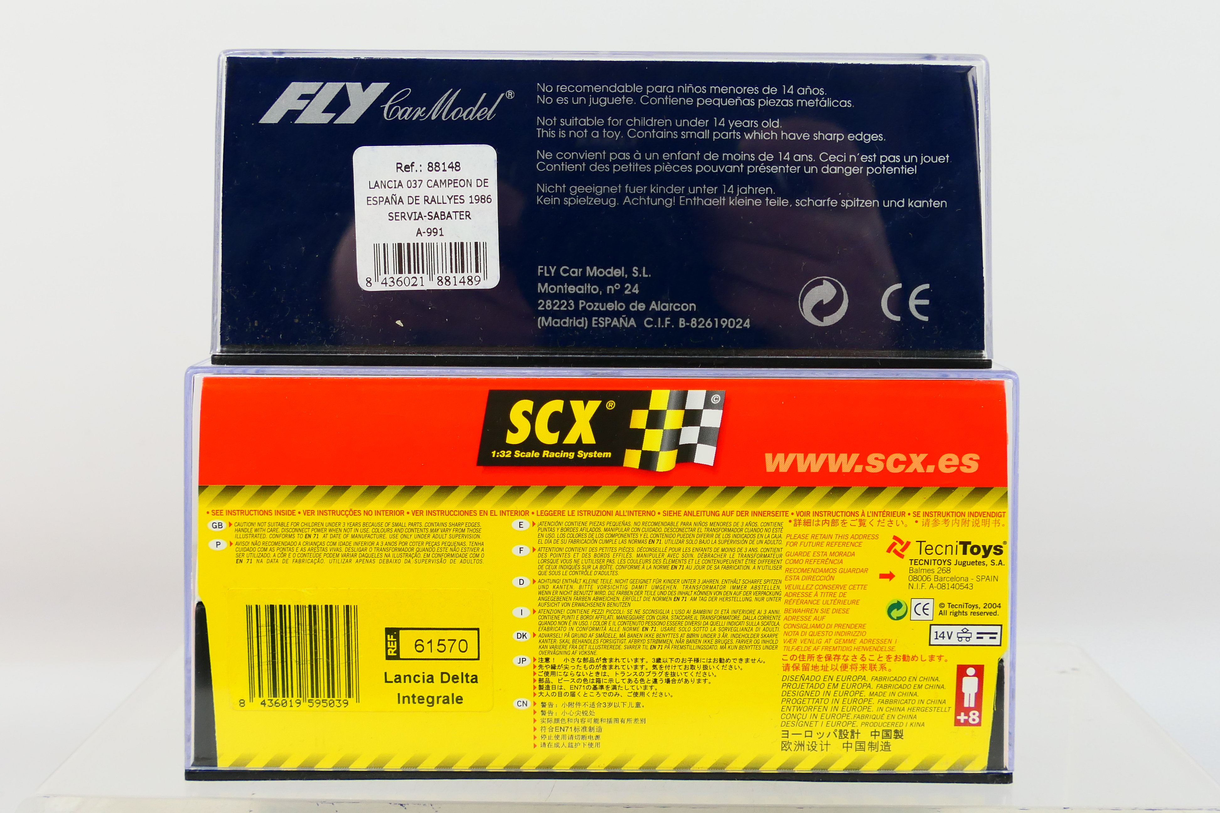 SCX - Fly - Two boxed 1:32 scale Lancia slot cars. - Image 4 of 4