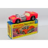 Matchbox - Superfast - A boxed Road Dragster # 19 in the rarer fluorescent pinky red finish.