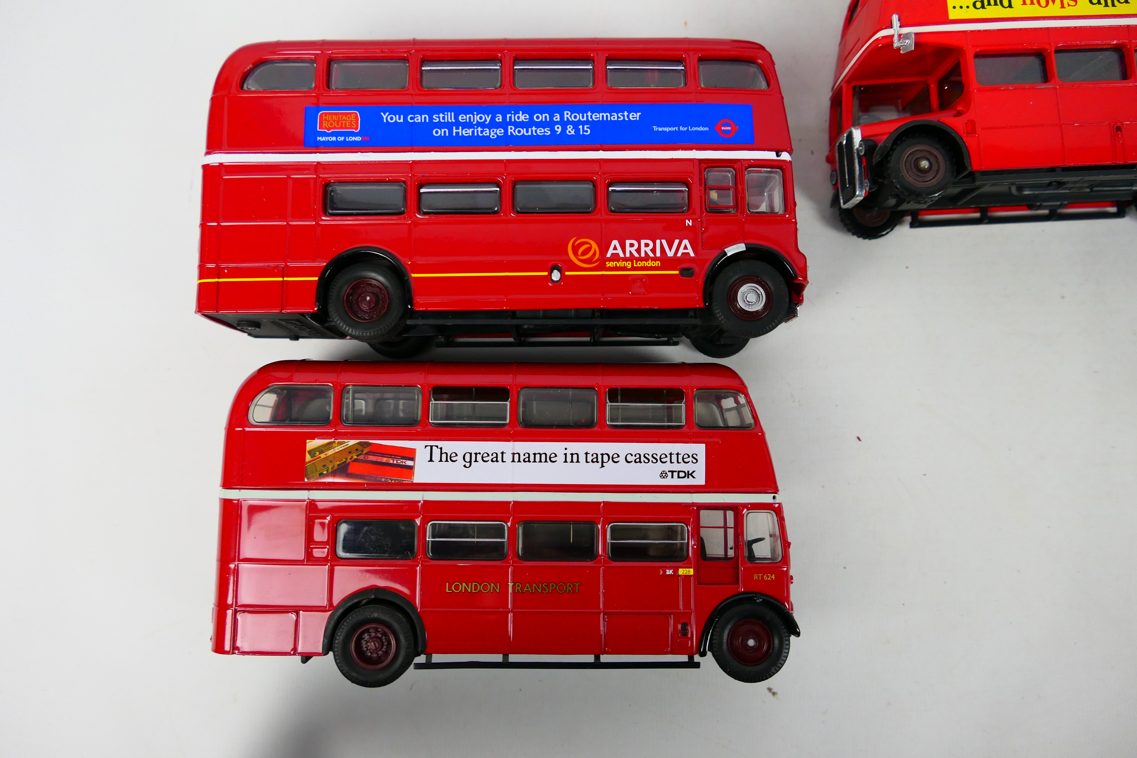 Corgi - A group of 10 unboxed predominately Corgi CC26101 AEC RT Double Deck Bus in London - Image 2 of 2