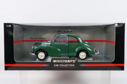 Minichamps - A boxed Minichamps 'Car Collection' #150137000 1:18 scale Morris Minor.