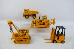 Conrad - Gescha - 4 x unboxed CAT construction vehicles in 1:50 scale, a D10 crawler dozer # 285,