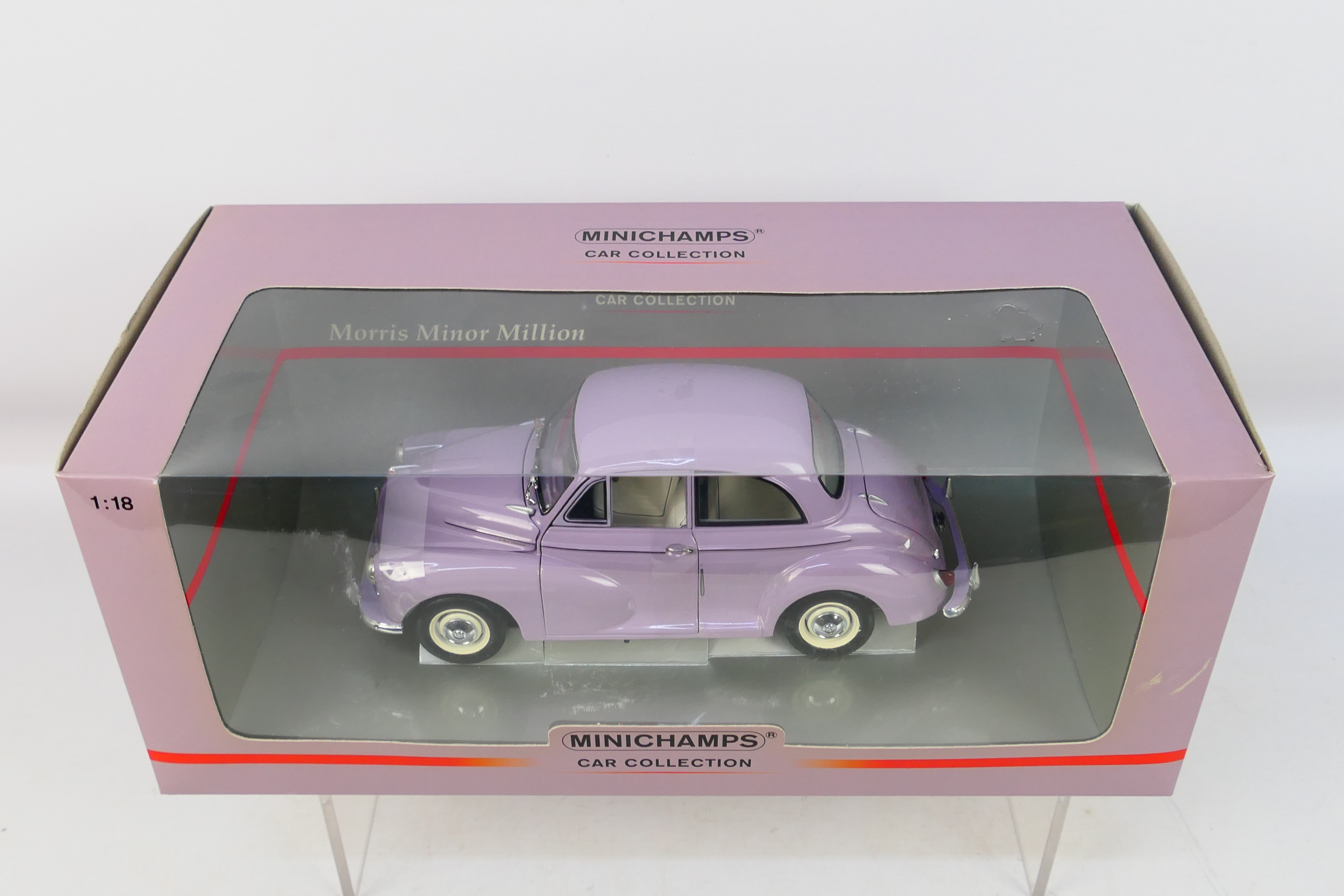 Minichamps - A boxed Minichamps Limited Edition #150137001 1:18 scale Morris Minor Million. - Image 3 of 4