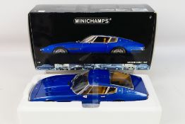 Minichamps - A boxed Minichamps #100123320 1:18 scale 1969 Maserati Ghibli Coupe.