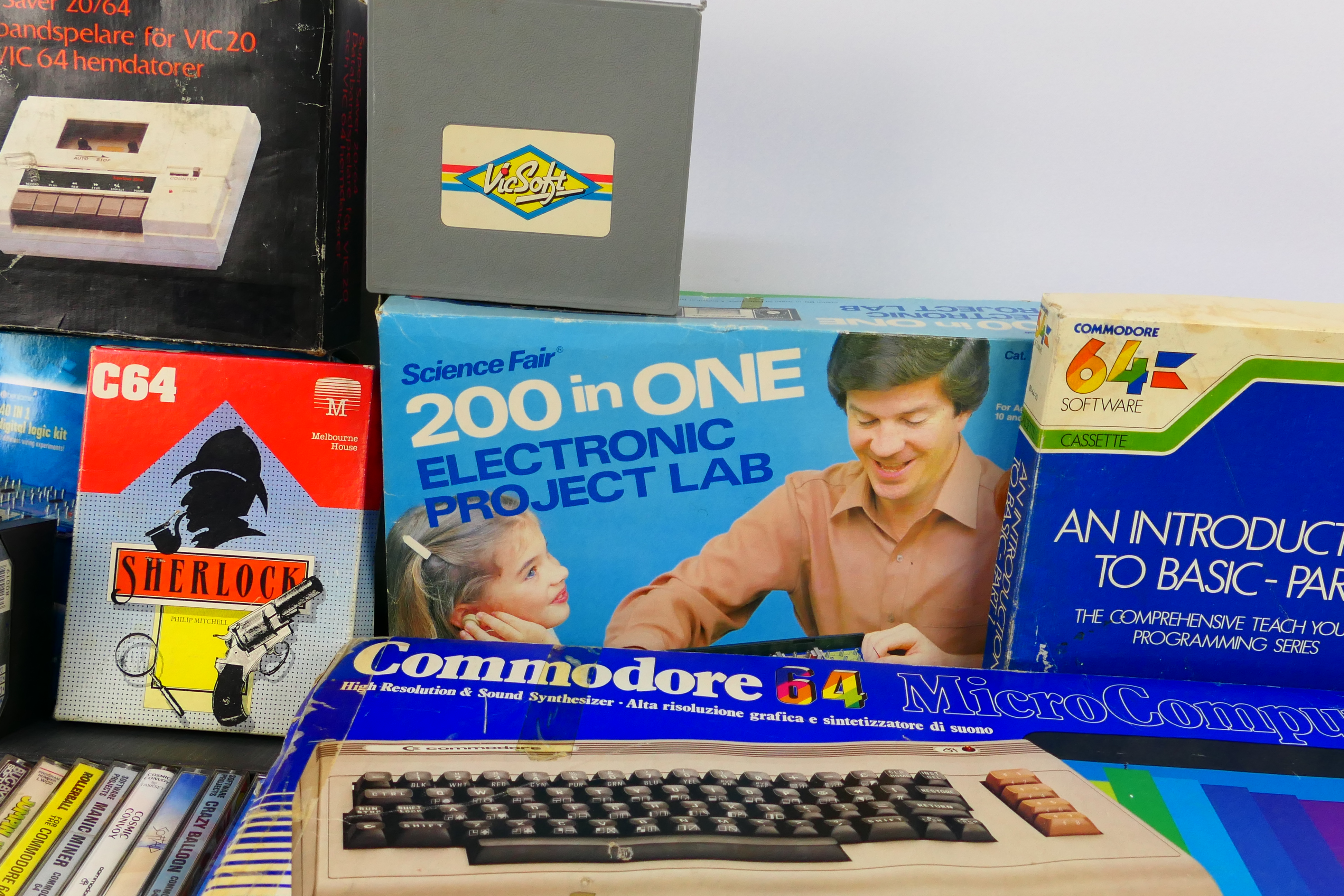Commodore - Others - A boxed retro Commodore 64 with a collection of games, - Image 3 of 6