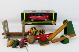 Corgi - Diecast - A 1/18 Scale MGF in red (#46701) in near-mint condition in an excellent box.