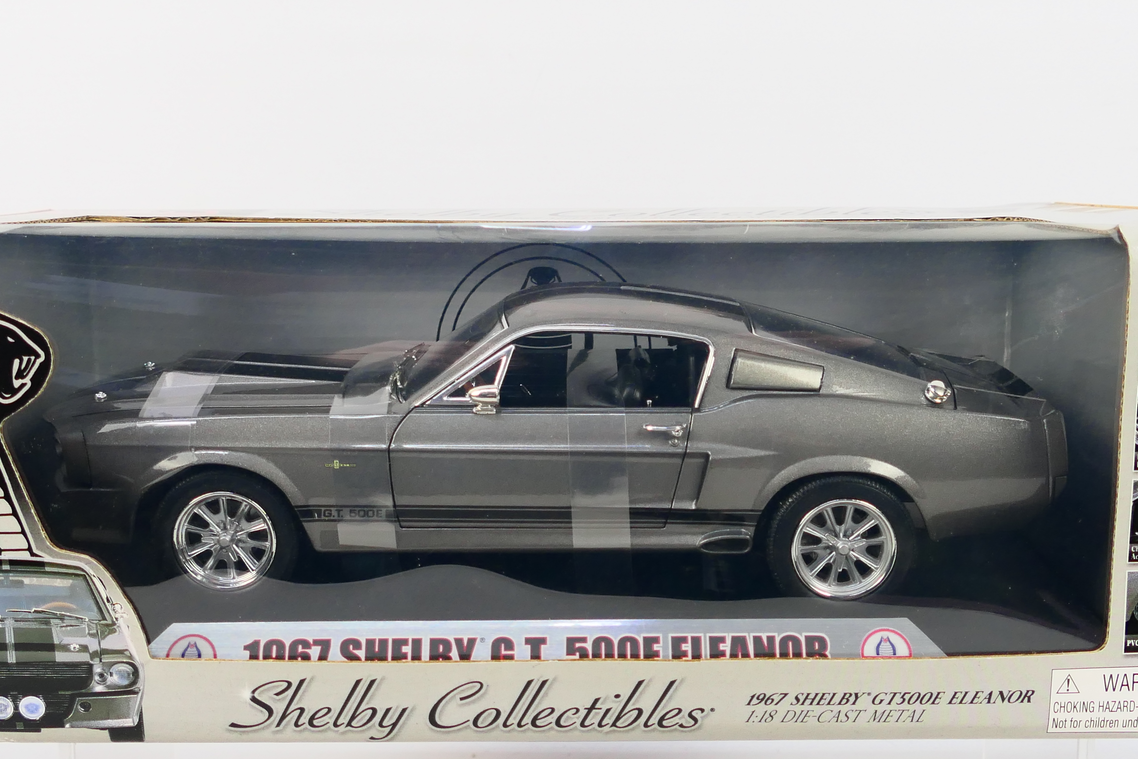 Shelby Collectibles - A boxed Shelby Collectibles 1:18 scale 1967 Shelby GT 500E 'Eleanor'. - Image 2 of 3