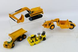 NZG - A group of 4 x unboxed construction vehicles, a Bomag BW 90 SL roller in 1:25 scale # 151,
