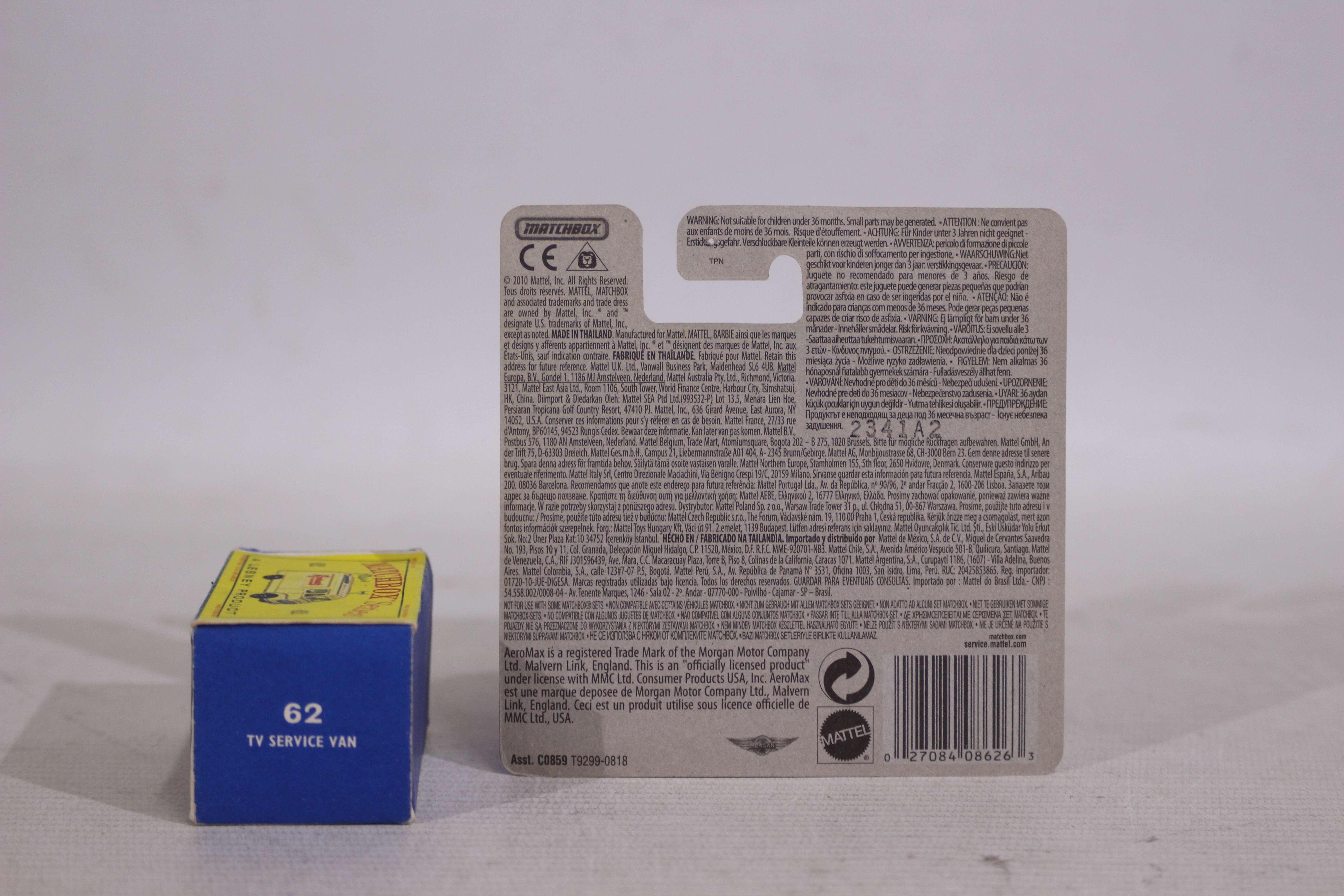 Matchbox - 2 x models, a boxed Commer TV Service van # 62 and a carded Morgan Aeromax # T9299-0818. - Image 6 of 6