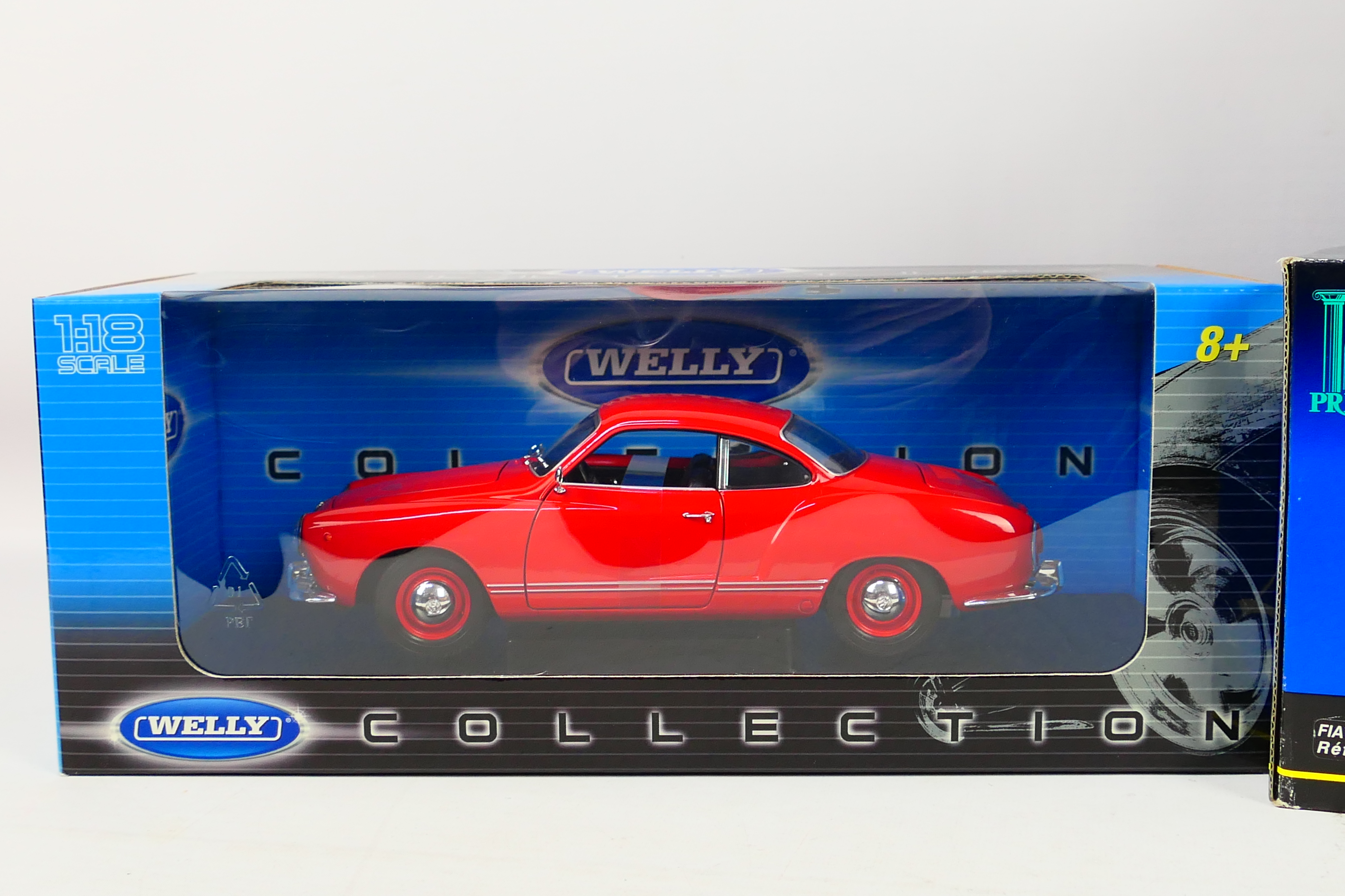 Welly - Solido - Unique Replicas - Three boxed 1:18 scale model cars. - Image 3 of 5