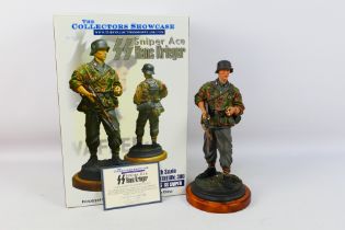 The Collectors Showcase - A boxed 1/6 scale limited edition SS Sniper Ace Hans Krieger figure #