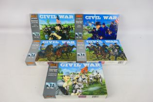 IMEX - Five boxes of IMEX 1:32 scale (54mm) plastic model soldier figures from the IMEX 'American